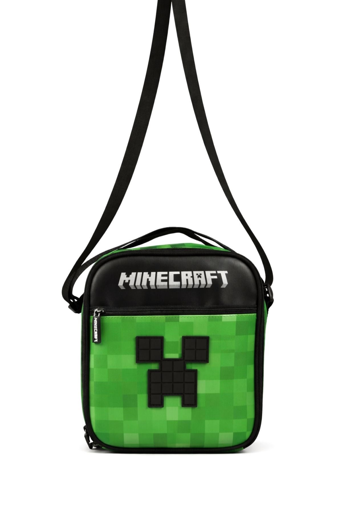 Minecraft Lisanslı Creeper Logolu Omuz Askılı Beslenme Çantası