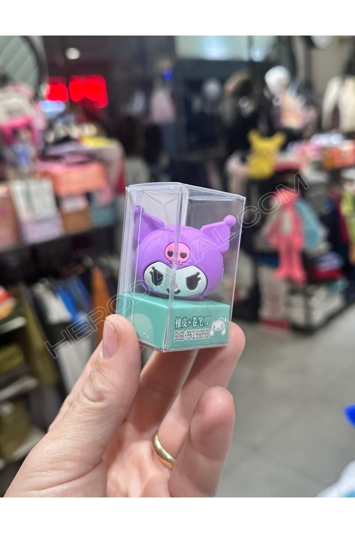 Mor Kuromi Yeni Model Silikon Silgi Kalem Traş