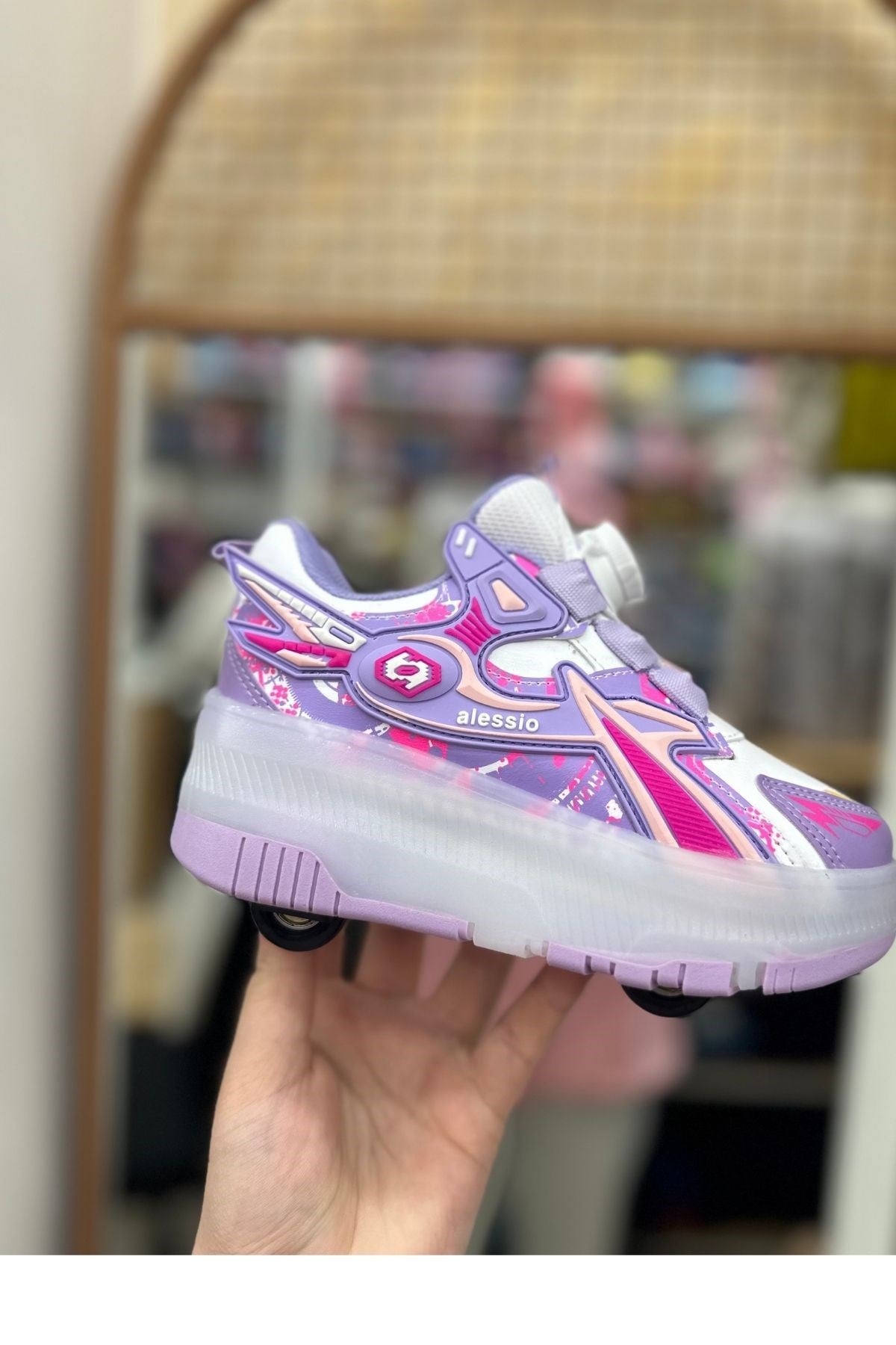 Patenli Çocuk Spor Ayakkabı Model 4 - Mor