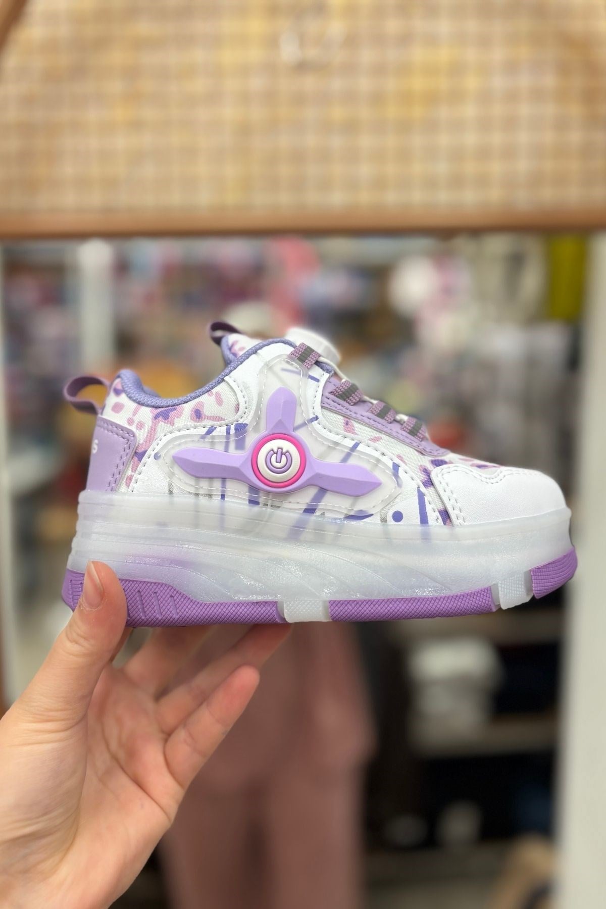 Patenli Çocuk Spor Ayakkabı Model 6 - Mor
