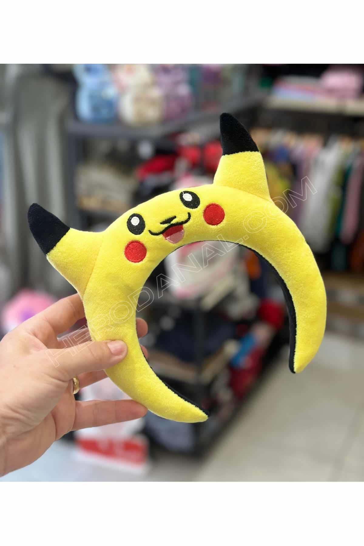 Pikachu Tasarımlı Peluş Taç