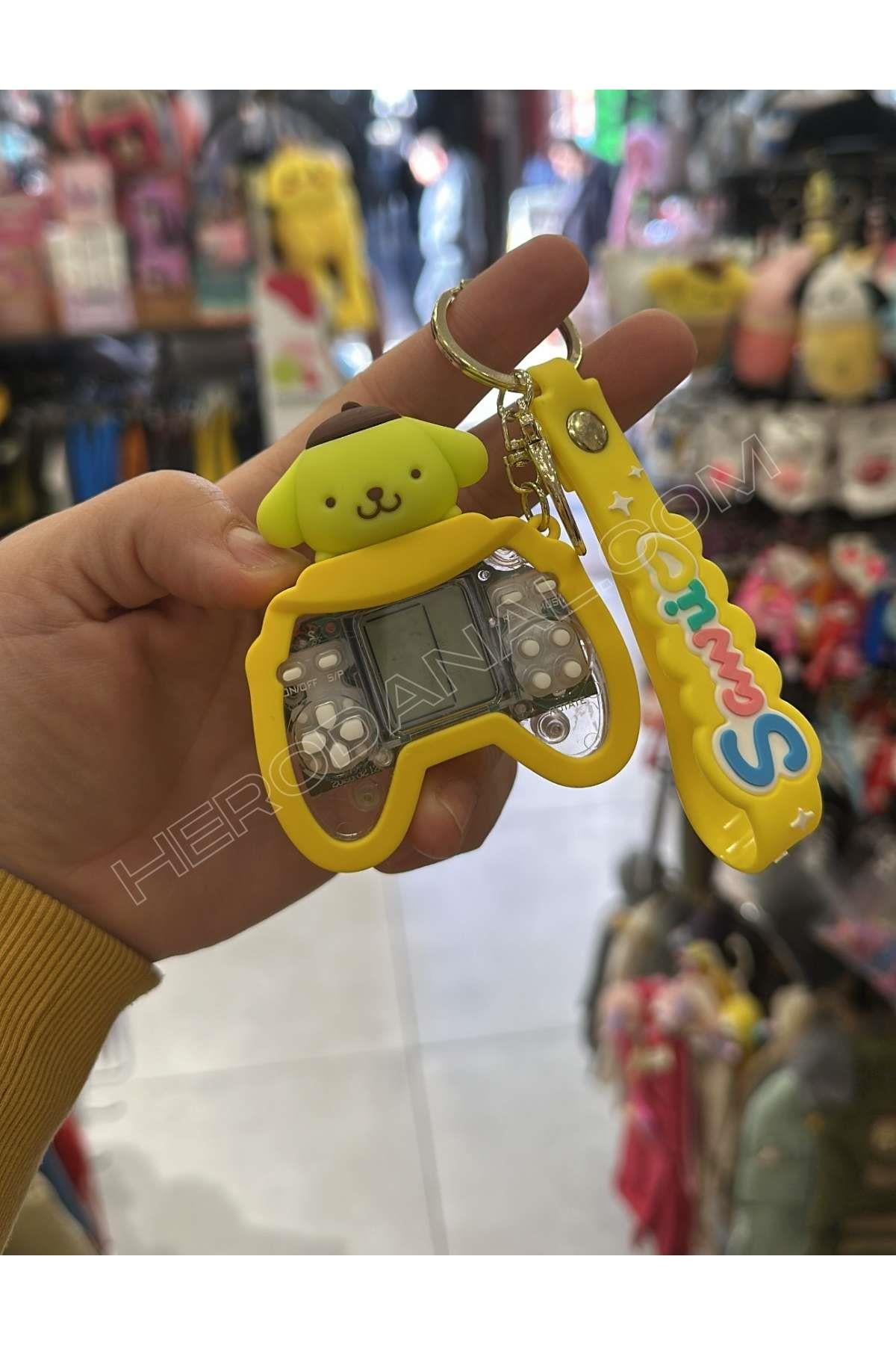 Pompom Purin Tetris Oyunlu Joystick Anahtarlık 