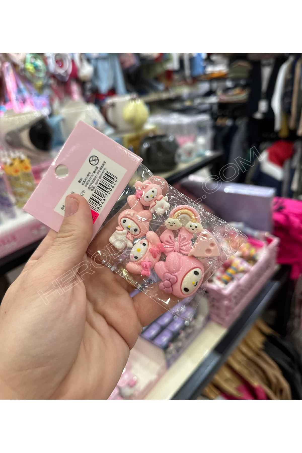 Sanrio 7'li 3D Yapışkanlı Sticker - My Melody