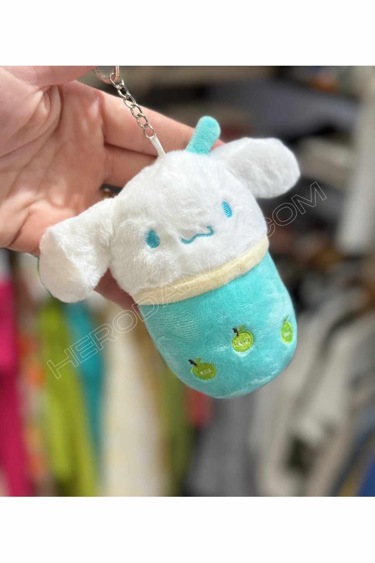 Sanrio Cinnamoroll Milkshake Peluş Anahtarlık