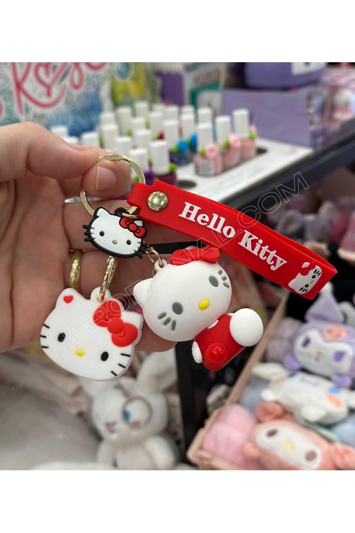 Sanrio Hello Kitty Anahtar Kılıflı Silkon Anahtarlık 