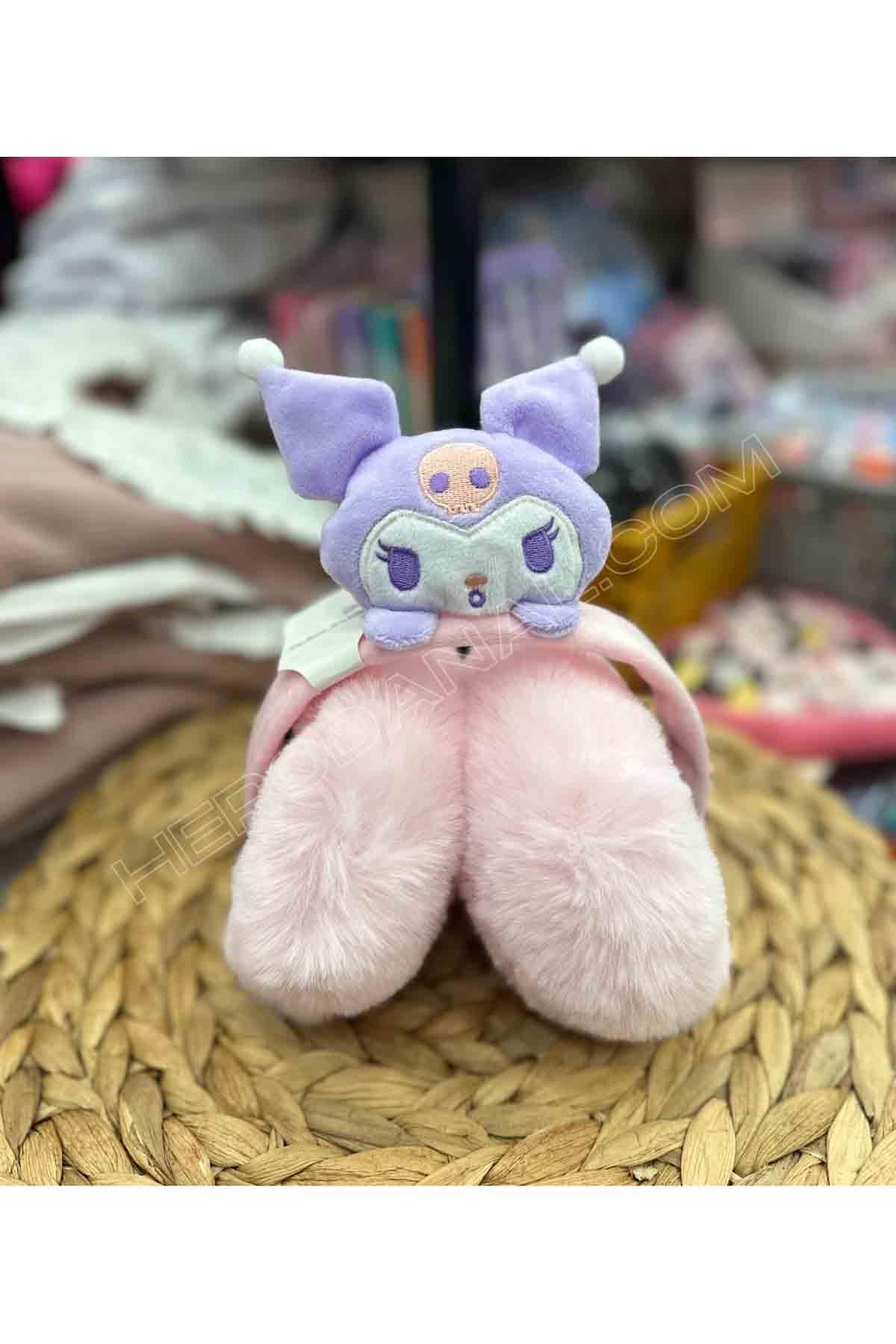 Sanrio Katlanır Peluş Kulaklık - Kuromi