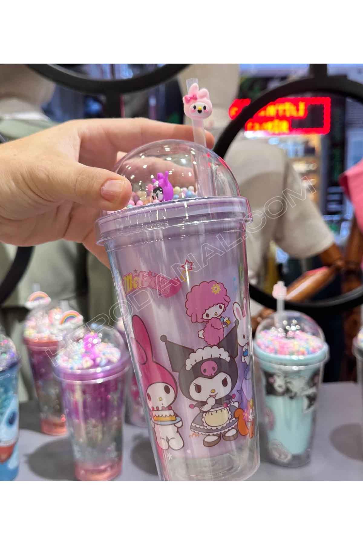 Sanrio Kuromi Pipetli Fenomen Bardak - Mor