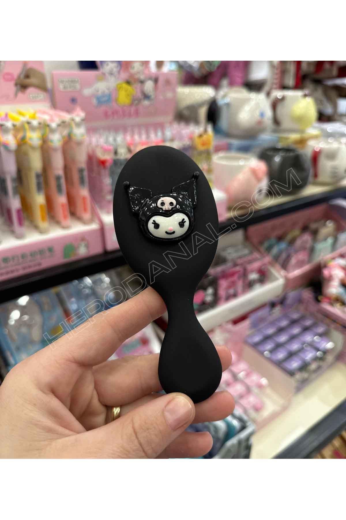 Sanrio Mini 3d Aksesuarlı Sevimli Tarak - Kuromi