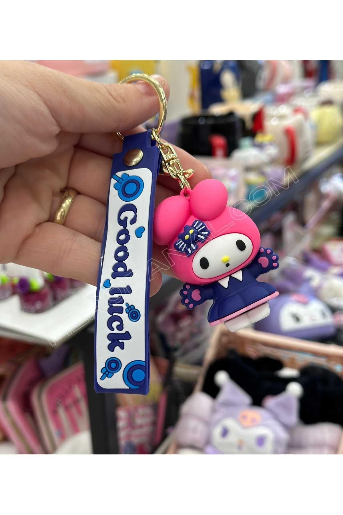 Sanrio My Melody İri Boy Silkon Anahtarlık - Good Luck