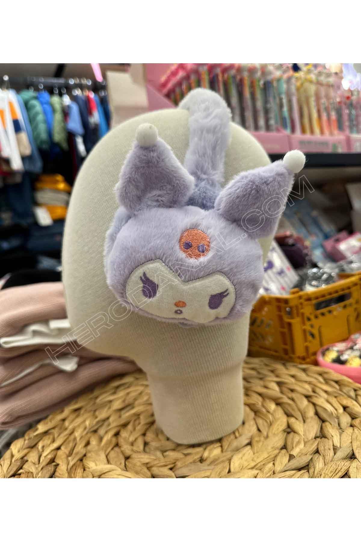 Sanrio Peluş Kulaklık - Kuromi