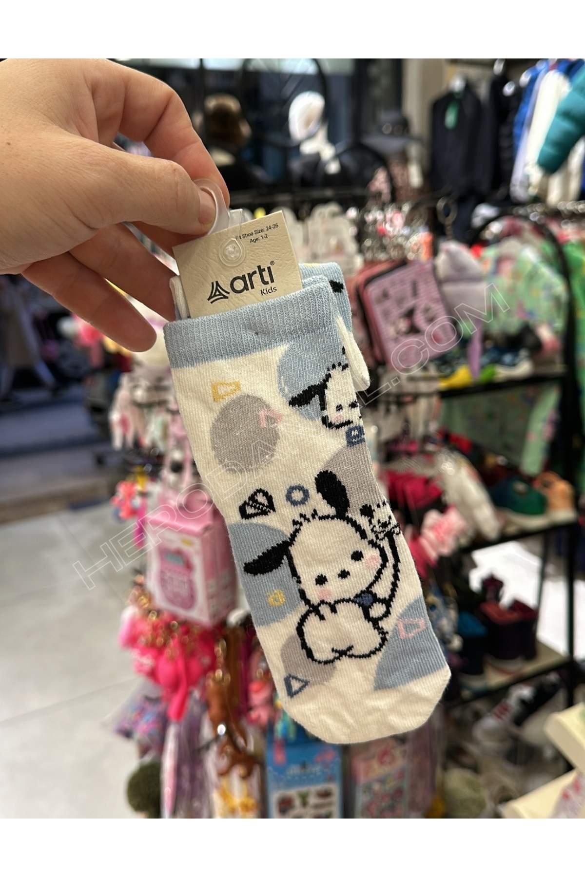 Sanrio Pochacco Unisex Soket Çocuk Çorap - Model 4