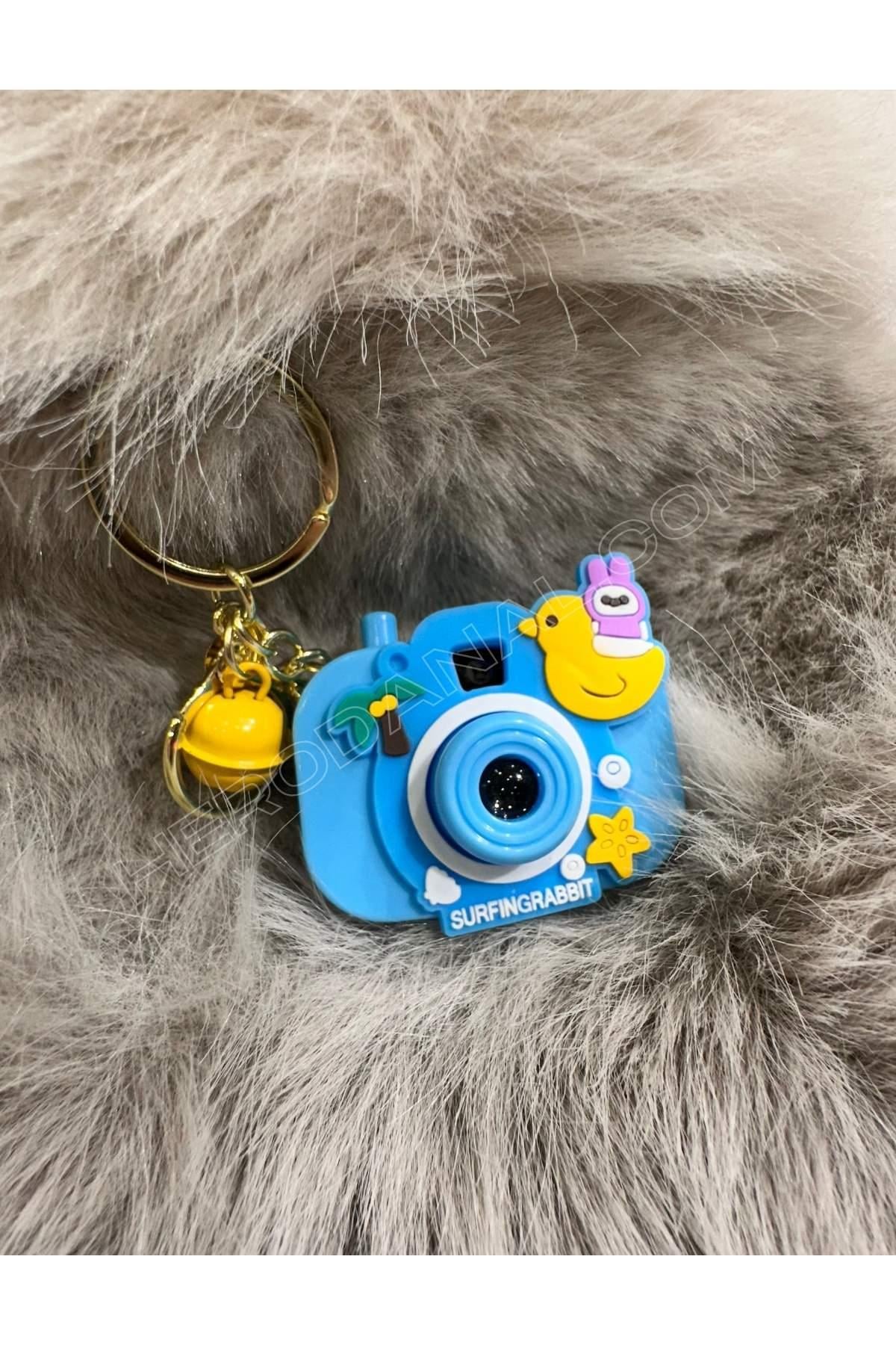 Sanrio Resim Yansıtmalı Fotoğraf Makinesi Modelli Anahtarlık - Ördek