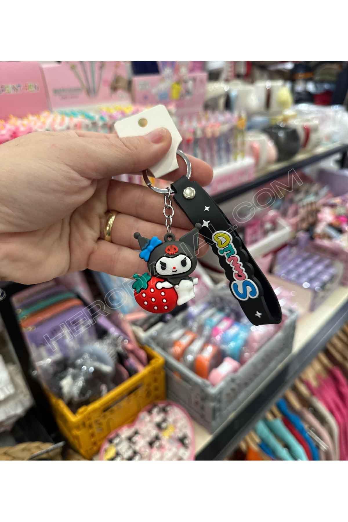 Sanrio Silikon Anahtarlık - Kuromi - Model 3