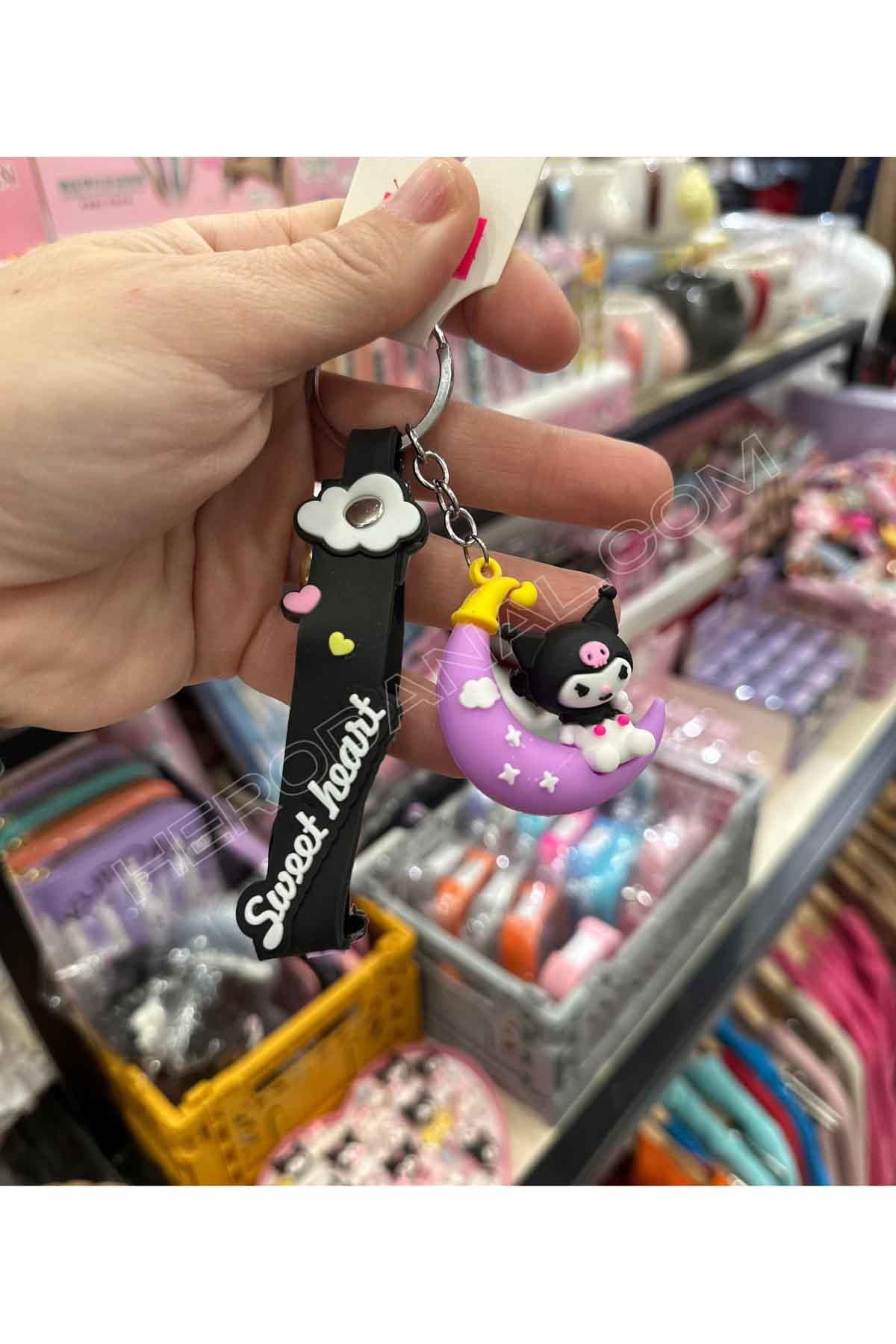 Sanrio Silikon Anahtarlık - Kuromi - Model 1