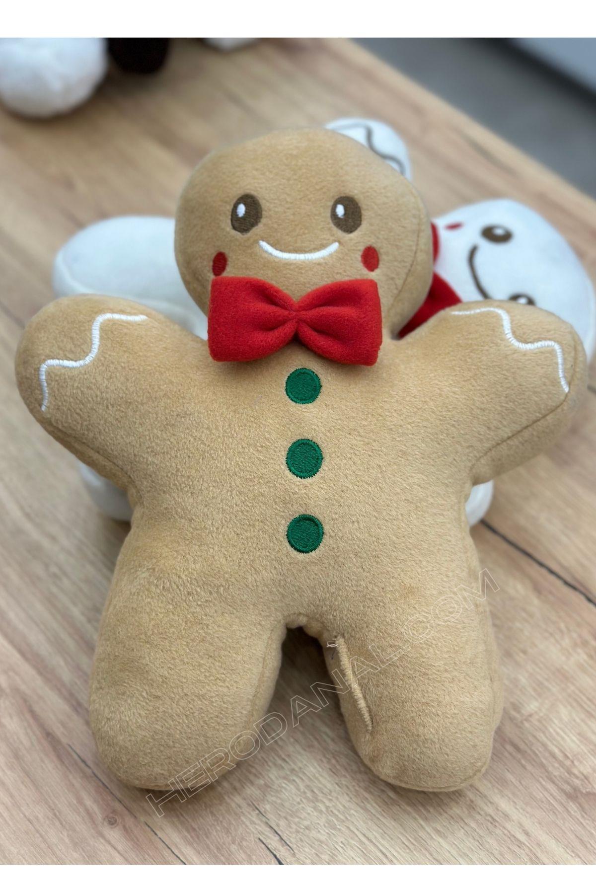 Sevimli Peluş Yastık - 30 cm - Bej