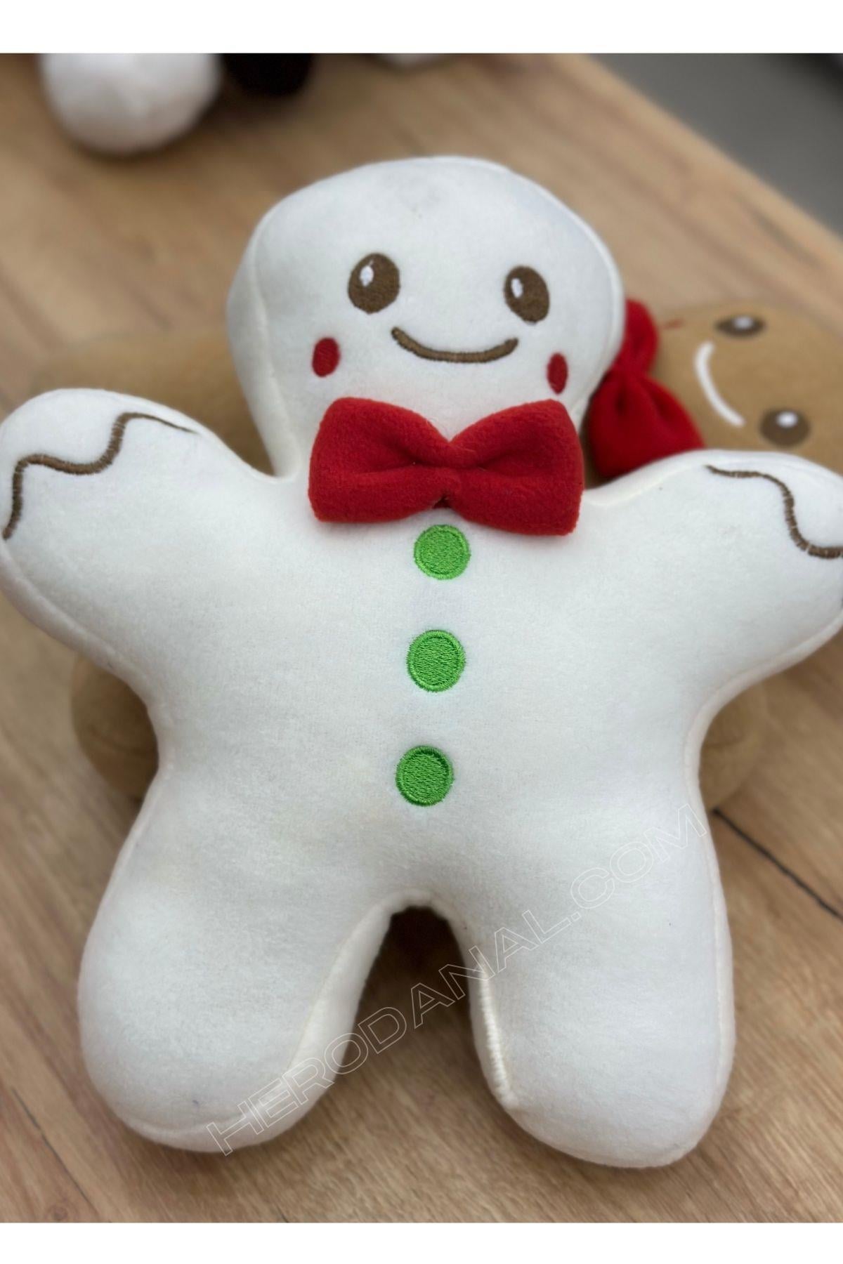 Sevimli Peluş Yastık - 30 cm - Beyaz
