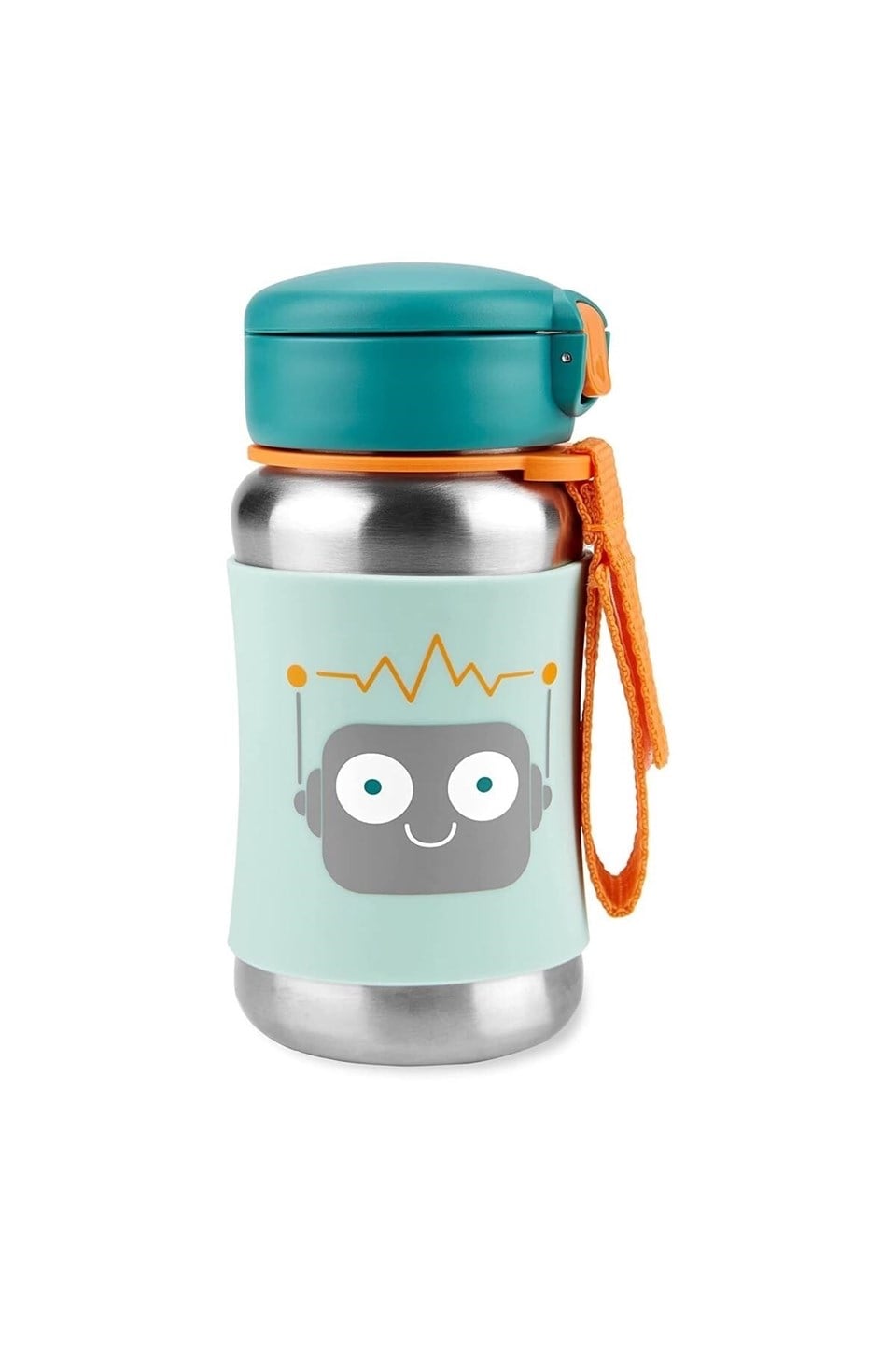 Skip Hop Zoo Skip Hop Paslanmaz Çelik  Pipetli Suluk | Robot