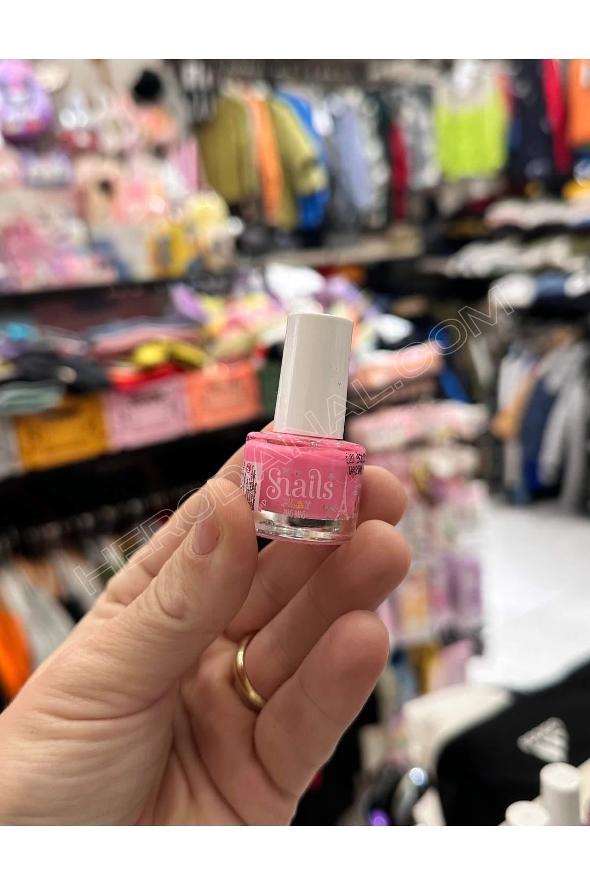 Snails Mini 7ml Su Bazlı Oje - Model 2 - Pembe