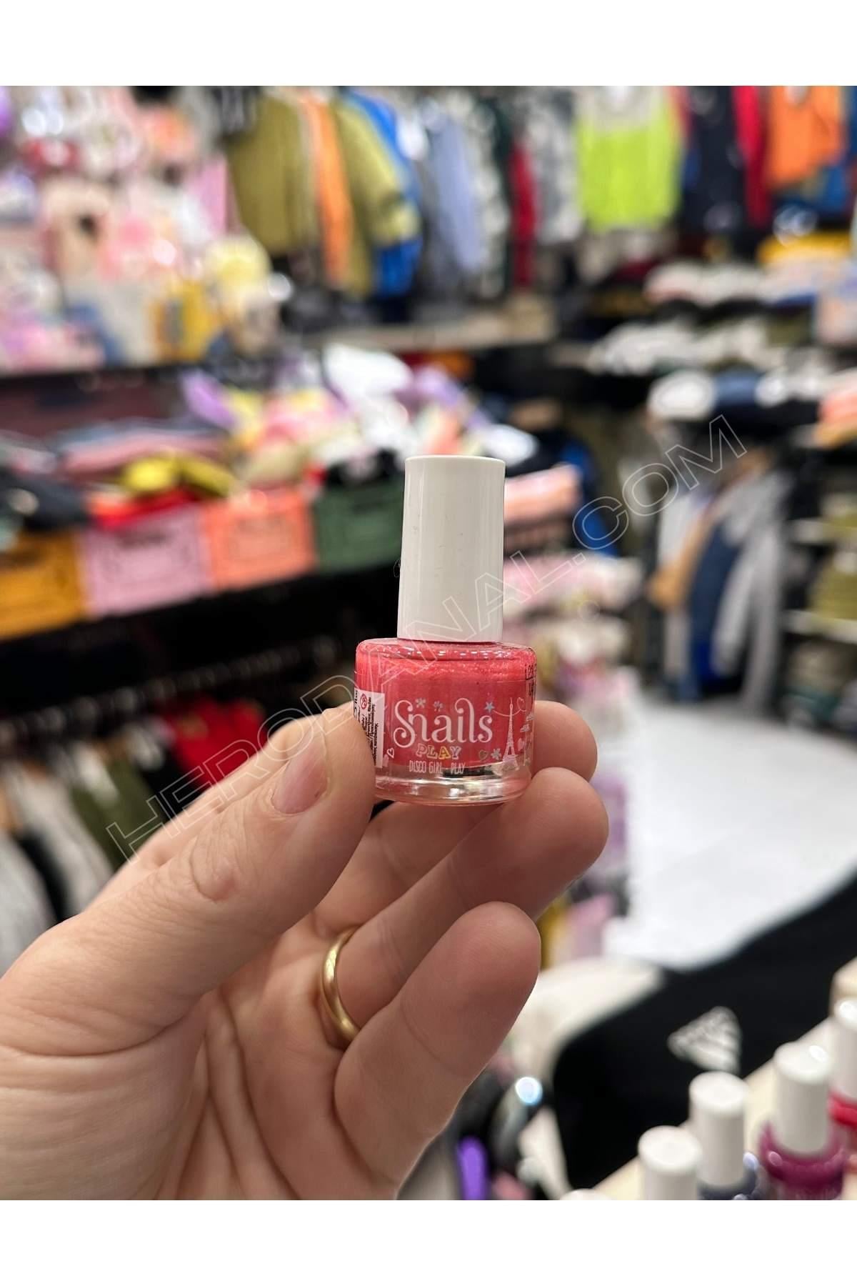 Snails Mini 7ml Su Bazlı Oje - Model 3 - Somon