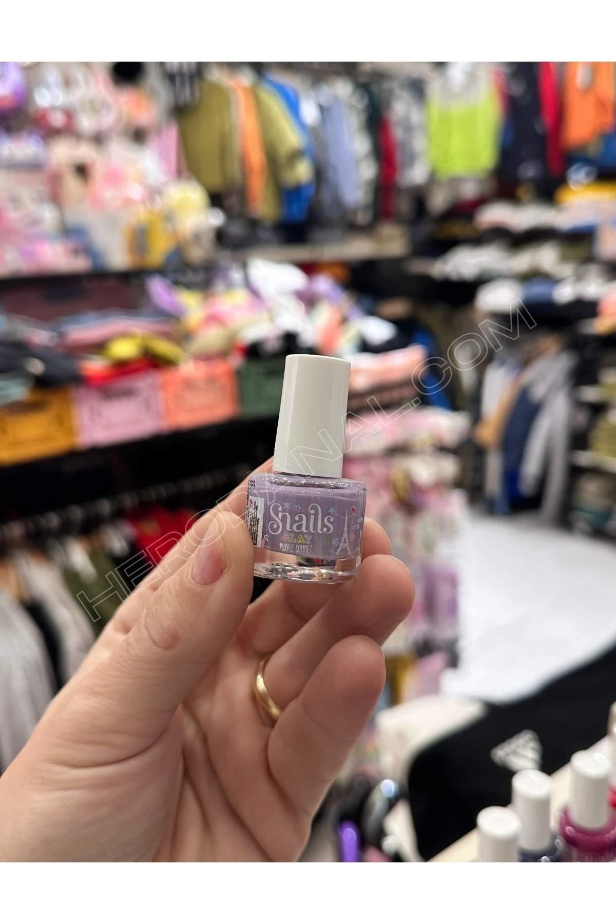 Snails Mini 7ml Su Bazlı Oje - Model 5 - Lila