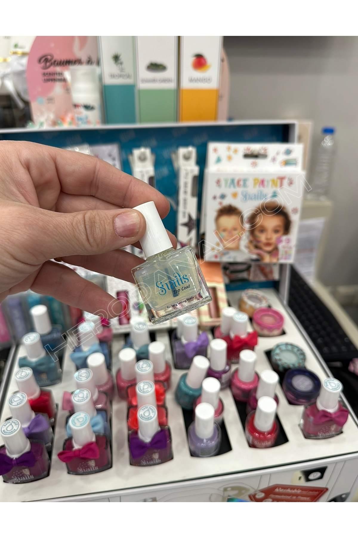 Snails Su Bazlı Oje – 10,5ml - Şeffaf - Top Coat