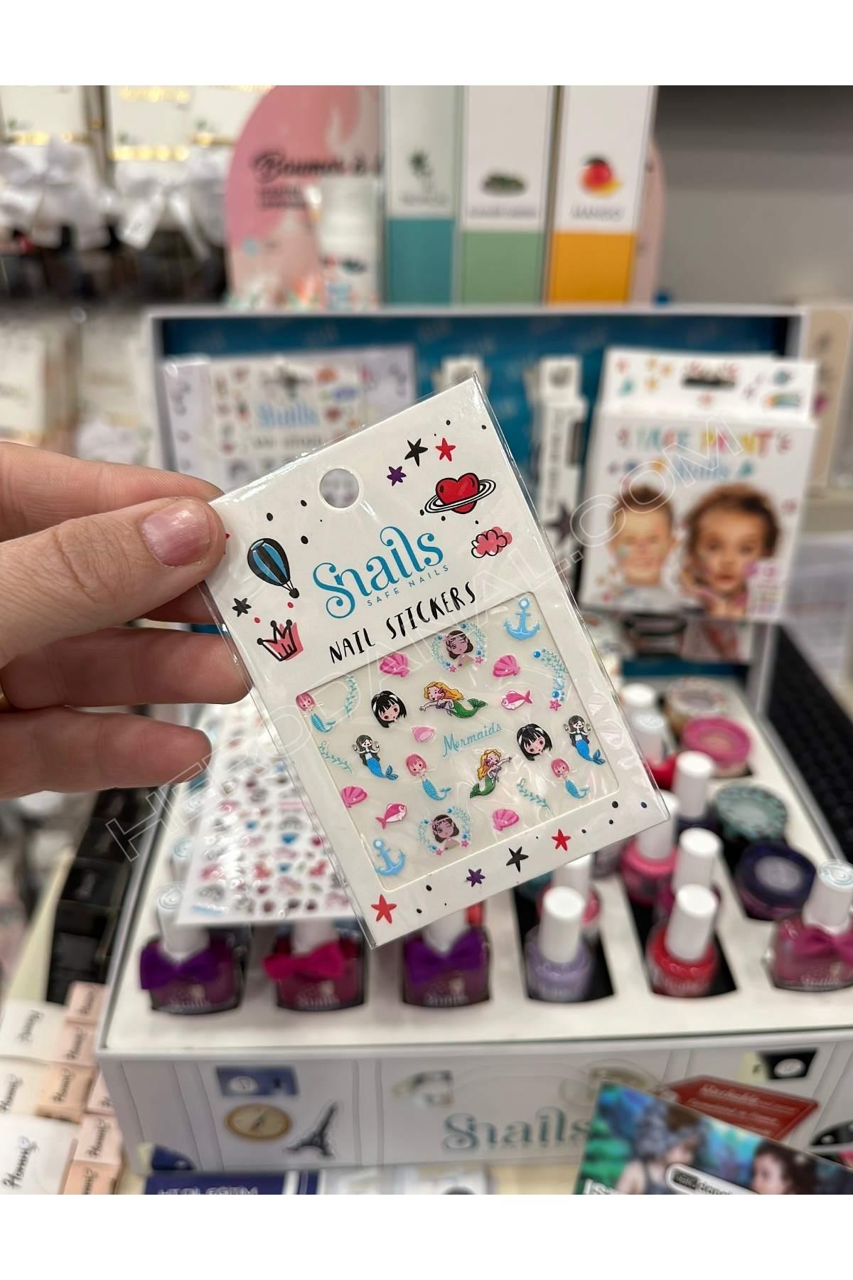 Snails Tırnak Sticker Seti - Model 2 - Mermaids