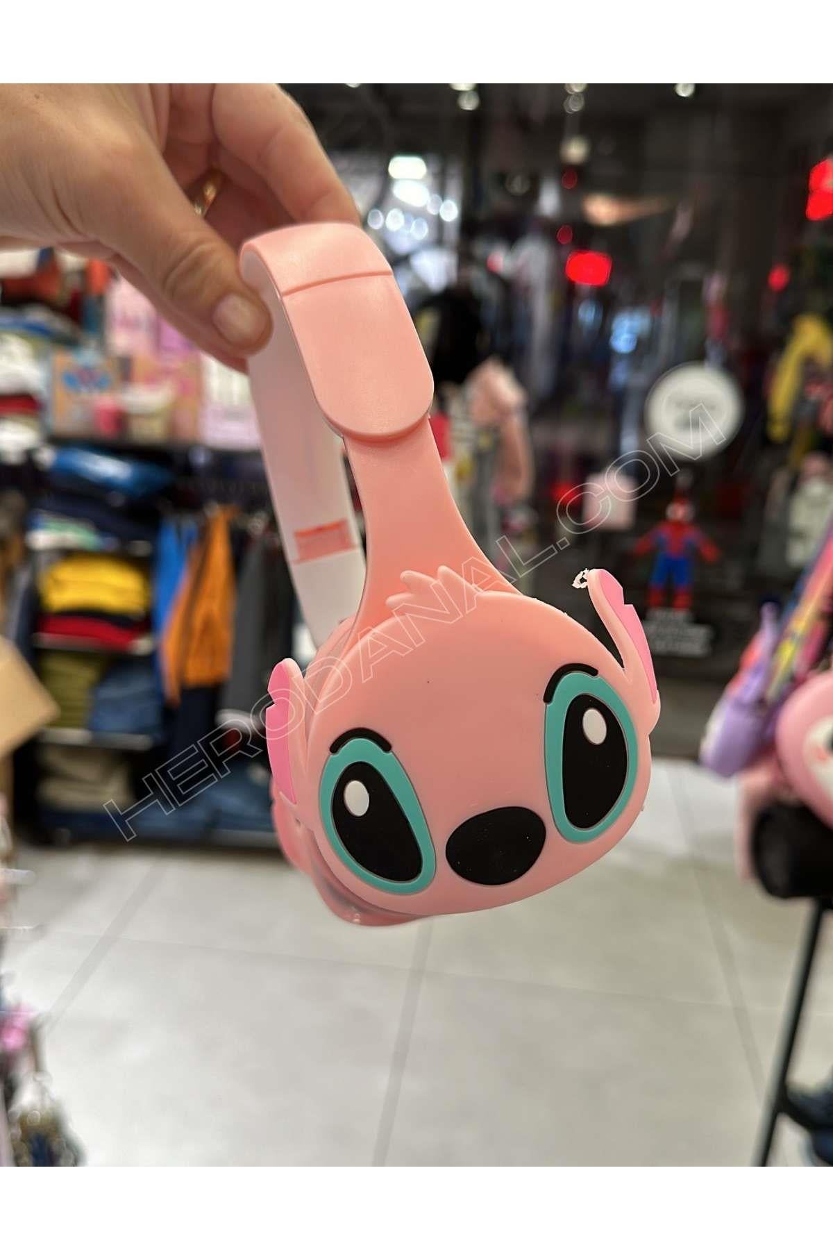 Stitch Bluetooth Kulaklık - Pembe