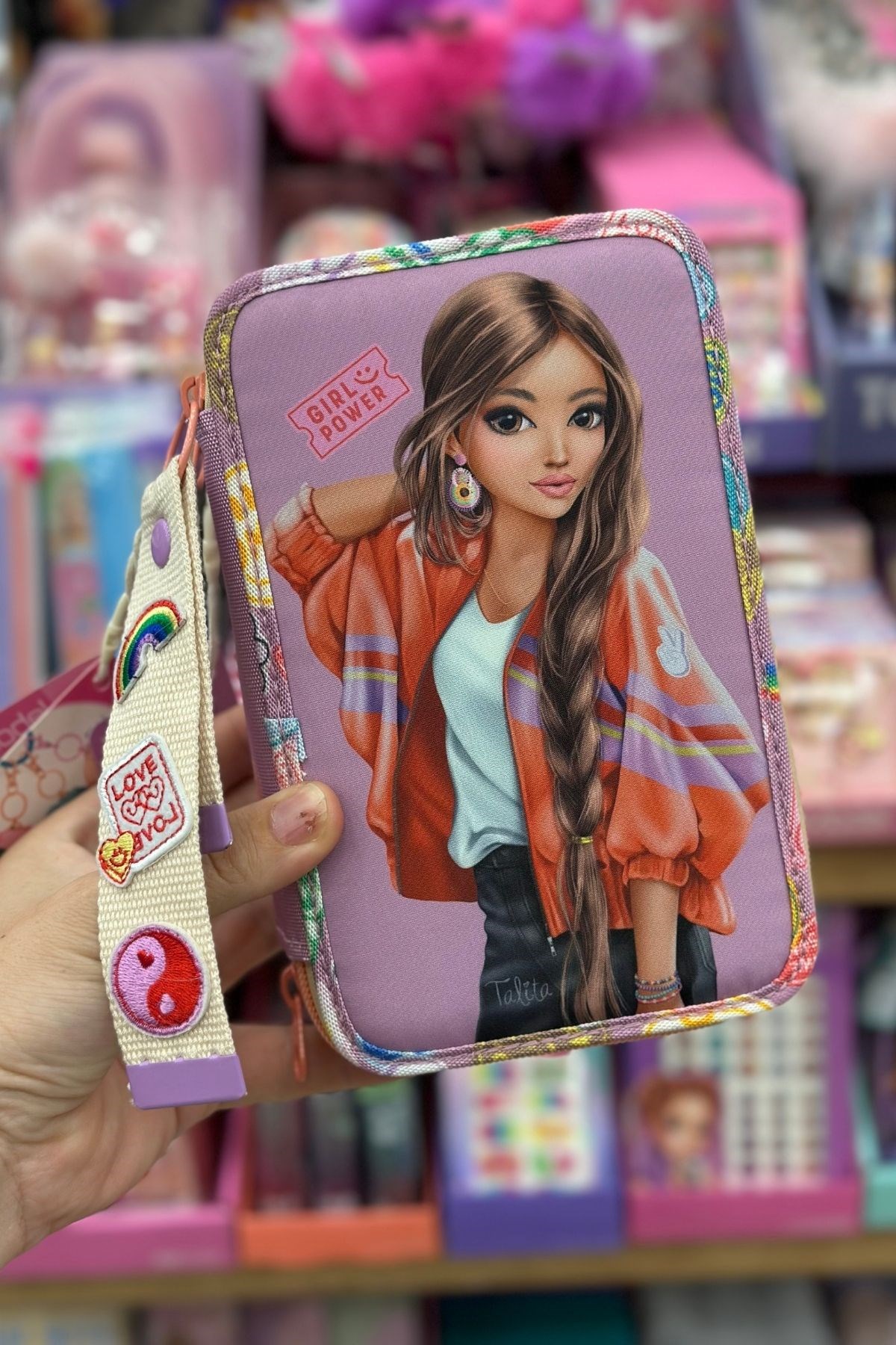 TOPModel 3 Katlı İçi Dolu Kalem Çantası Girl Power - Talita - 413283