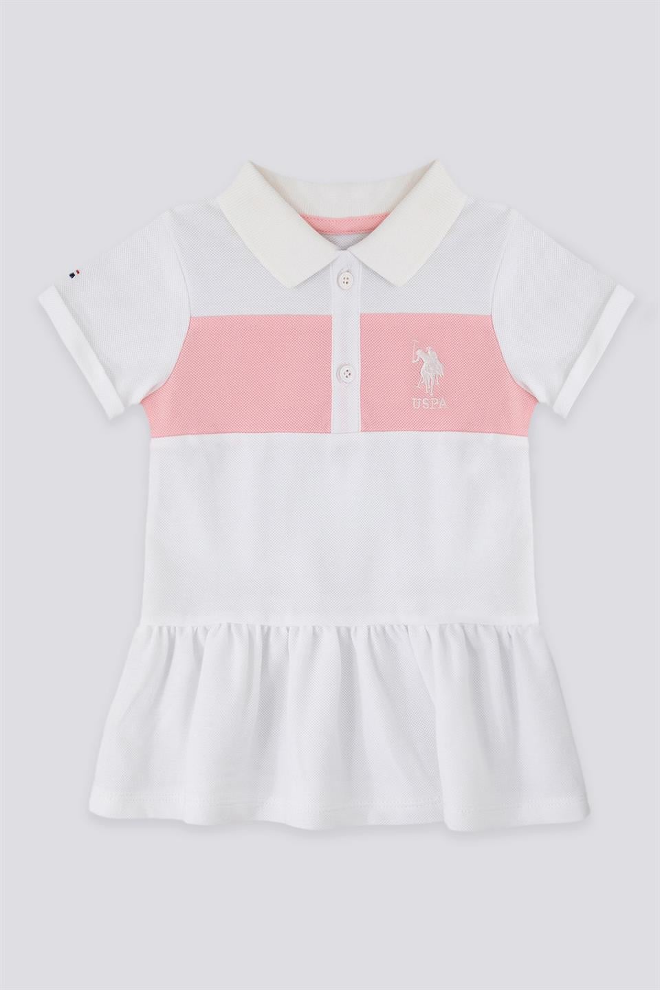 U.S. Polo Assn. Kız Bebek Polo Yaka Elbise