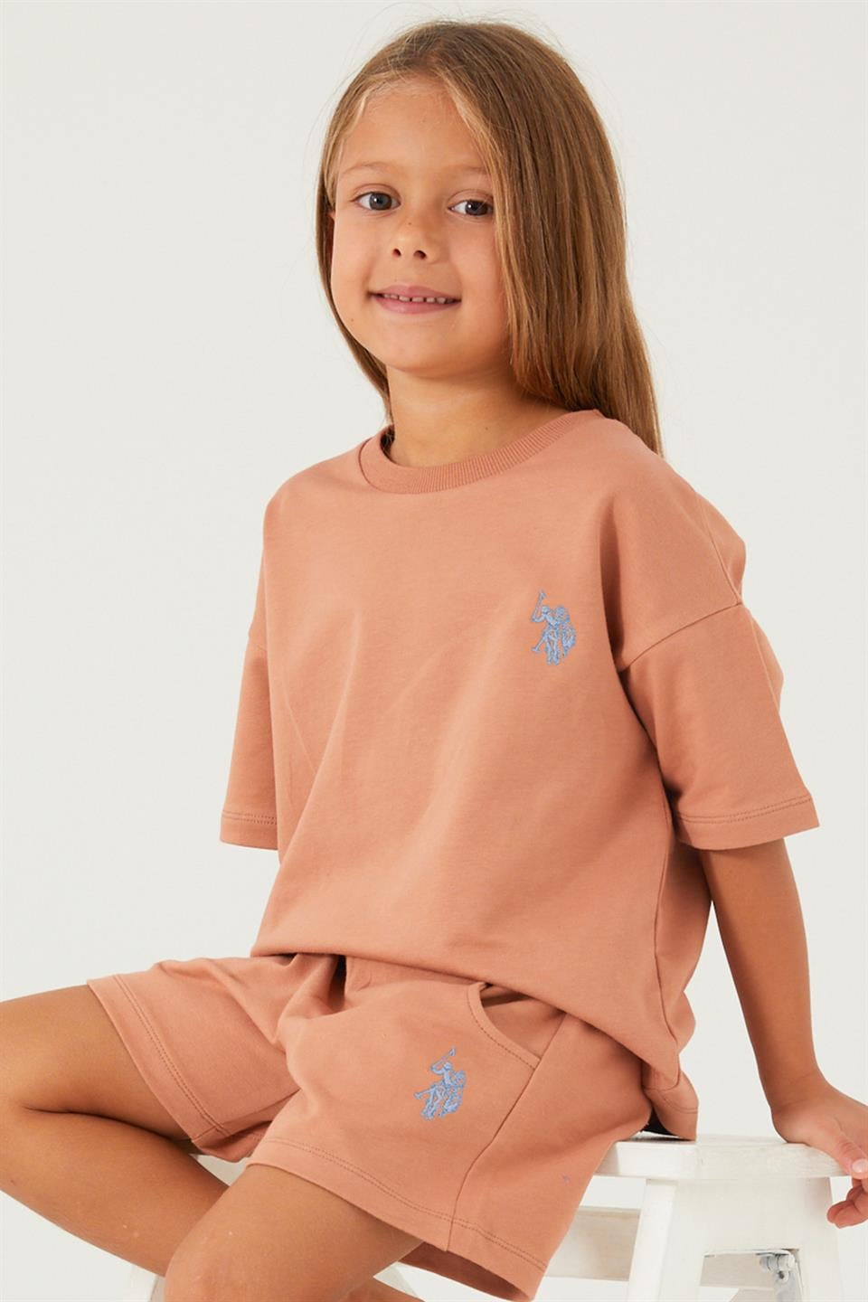 U.S. Polo Assn. Kız Çocuk Şortlu Takım