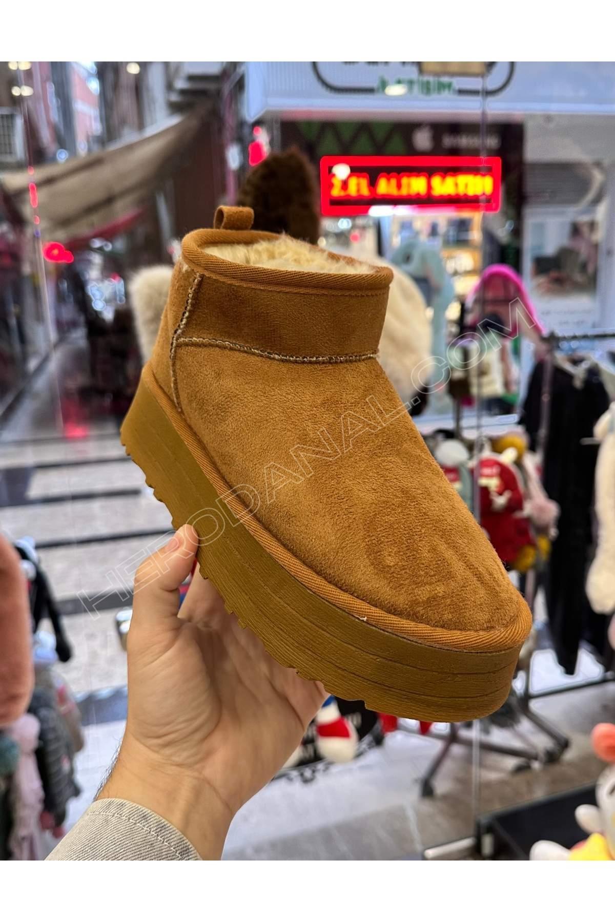 Ugg Çocuk Boy Bot 36-40 No - Taba