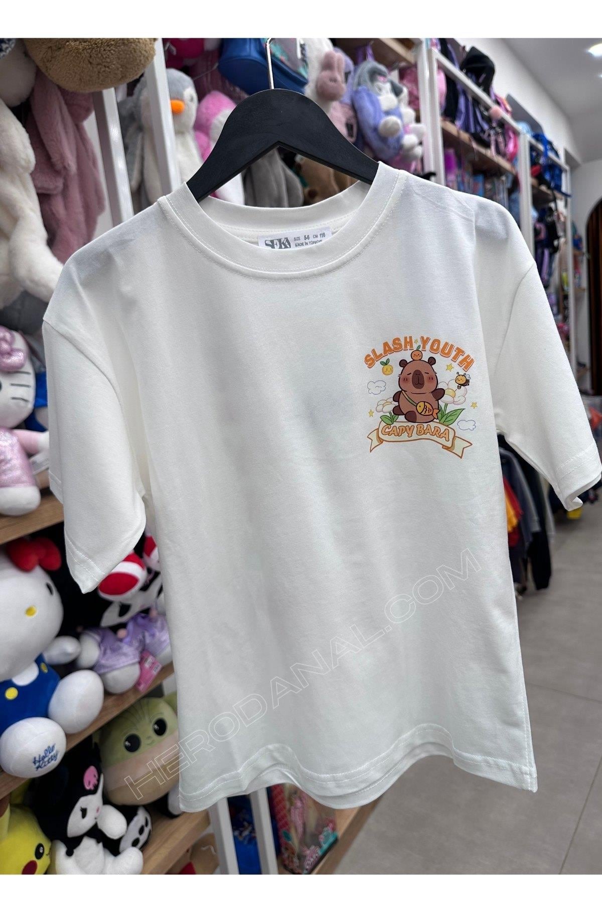 Unisex Çocuk Baskılı T-Shırt - Model 17