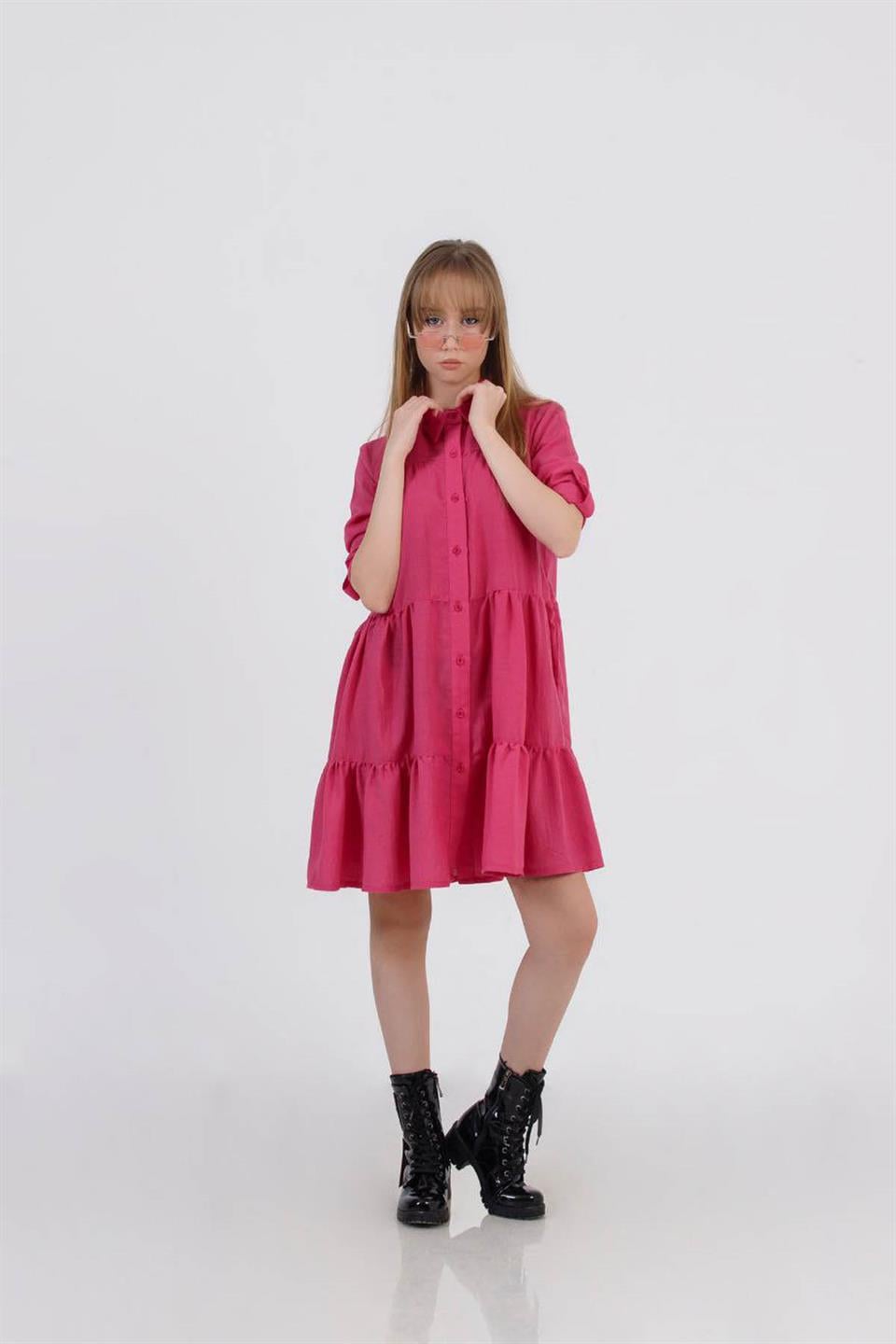 Uzun Kol Çocuk Elbise