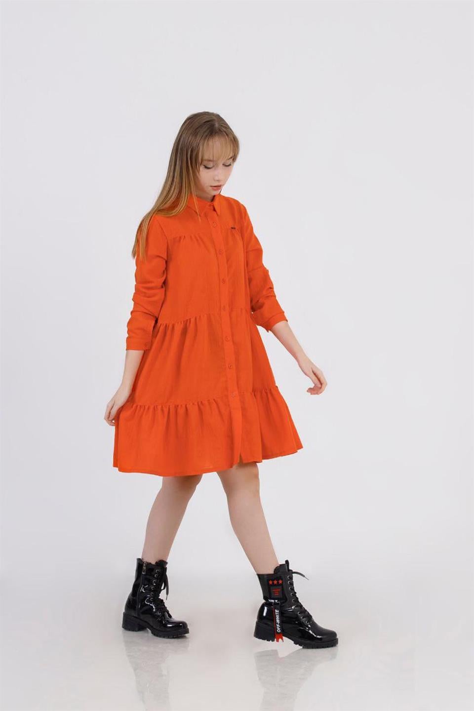 Uzun Kol Çocuk Elbise