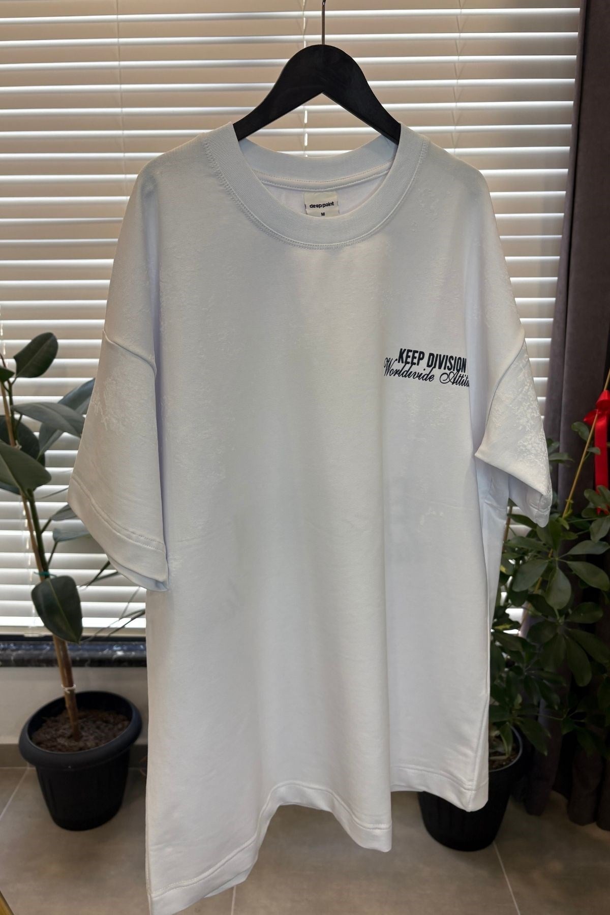 Yetişkin Erkek Baskılı Tshirt -Beyaz
