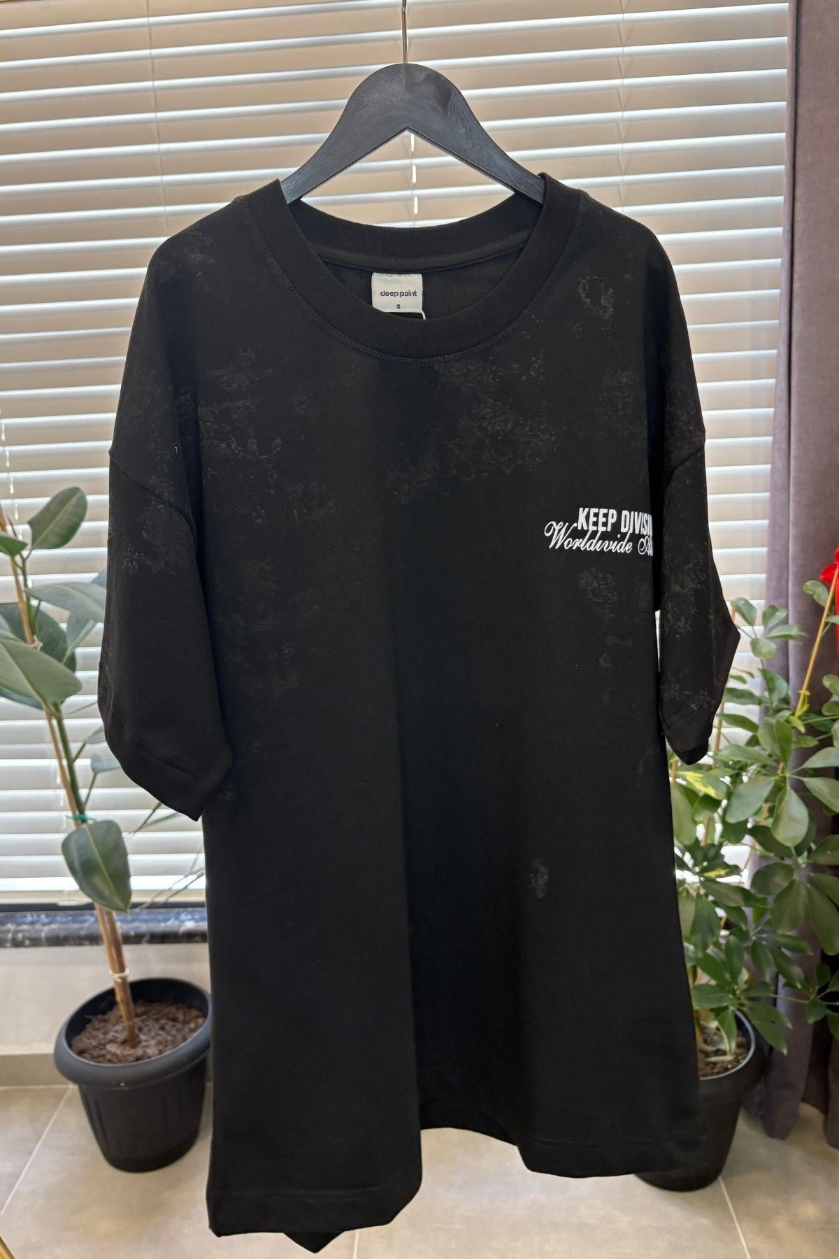 Yetişkin Erkek Baskılı Tshirt -Siyah