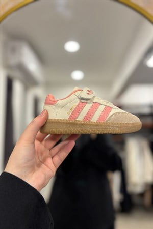 Çocuk Cırtlı Spor Ayakkabı Model 3 - Bej