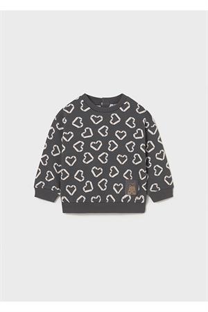 Mayoral Kışlık Kız Bebek Sweatshirt - Gri