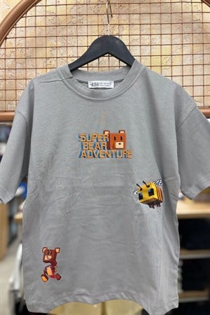 Unisex Çocuk Baskılı T-Shırt -Model 64