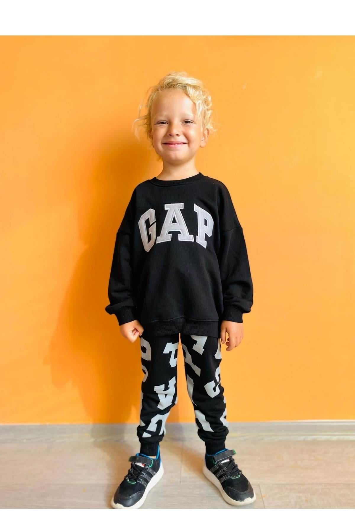  Pantolon Baskılı Unisex Çocuk 2'li Takım 