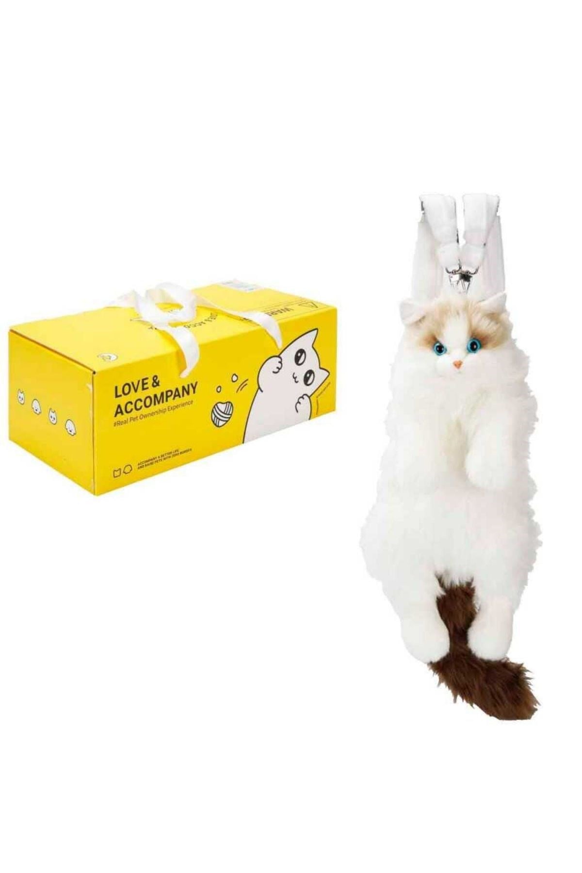 B&D Büyük Kedi Sırt Çantası Beyaz-Kahverengi Bd-Cat008- Dream Vest