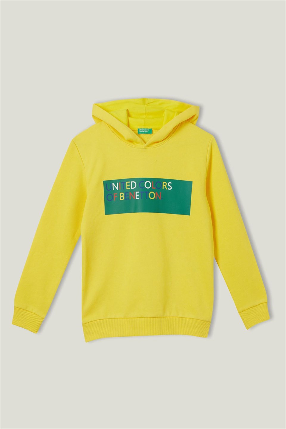 Benetton Baskılı Kapşonlu Sweatshirt