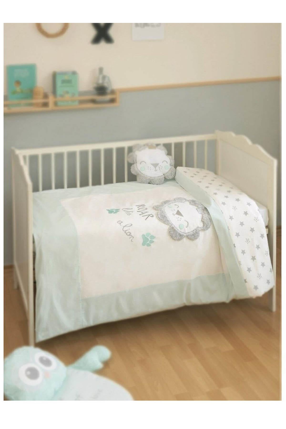 BiBaby Lion Nevresim Takımı - Mint Yeşili