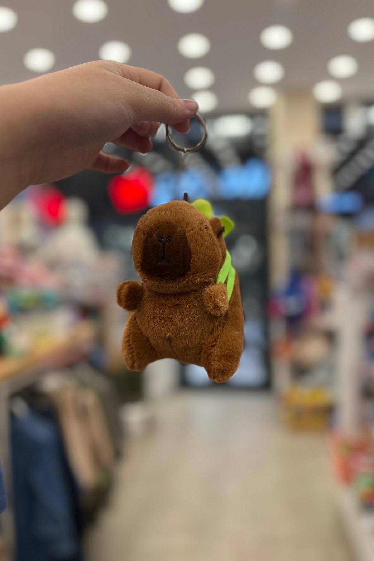 Capybara Kaplumbağalı Peluş Oyuncak Anahtarlık