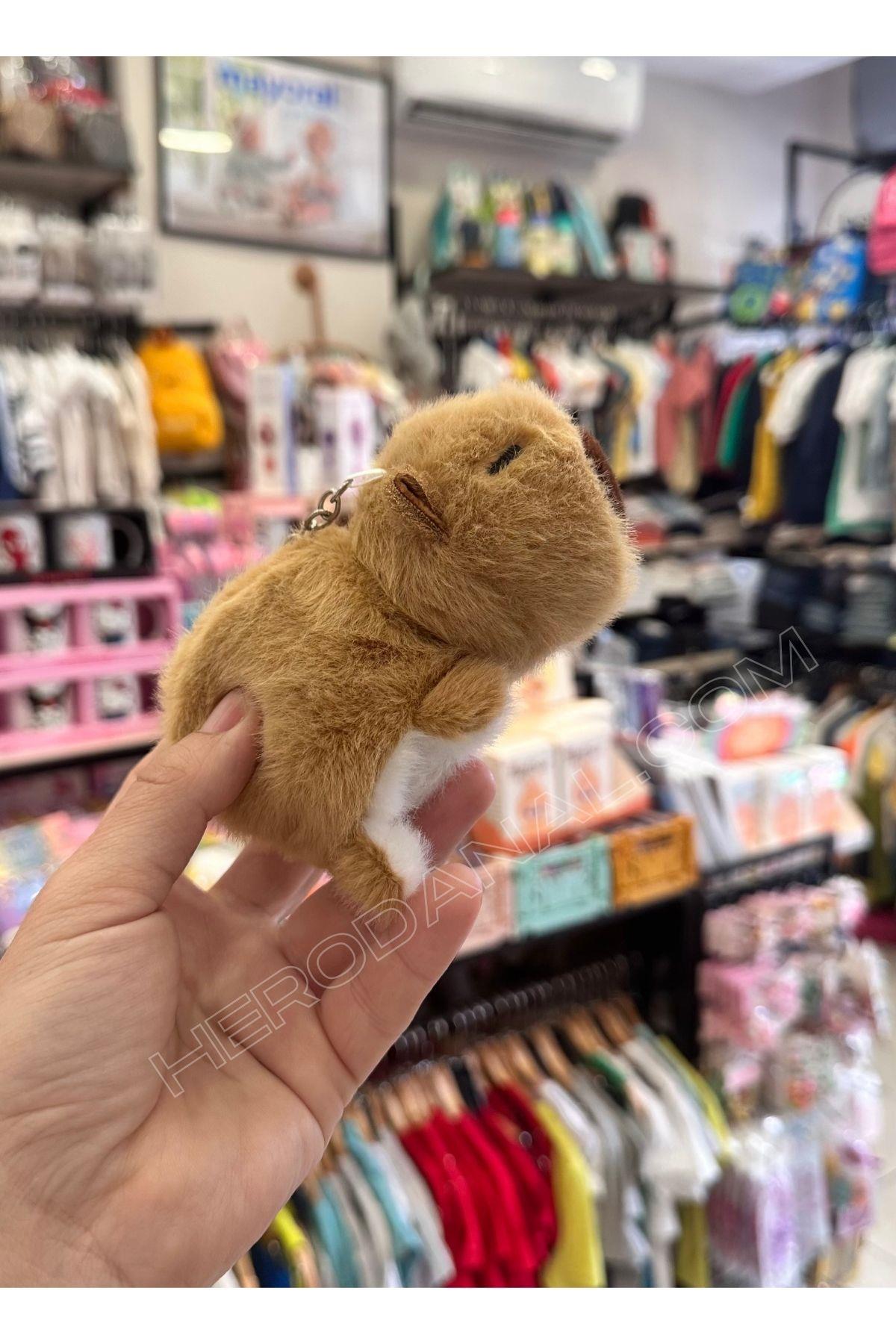 CapyBara Peluş Anahtarlık - Model 8 - Çift Kullanım 