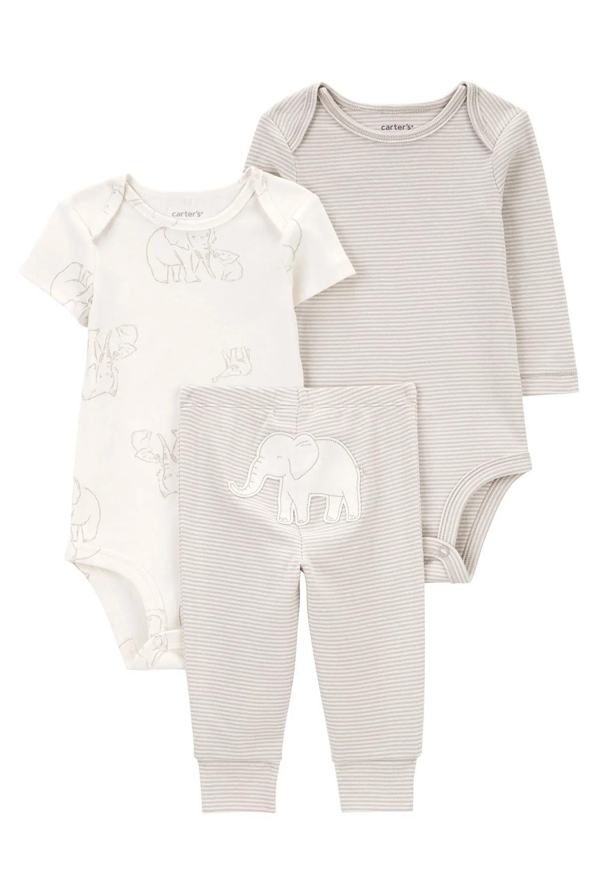 Carter's Bebek Body Pantolon Set 3'lü Takım