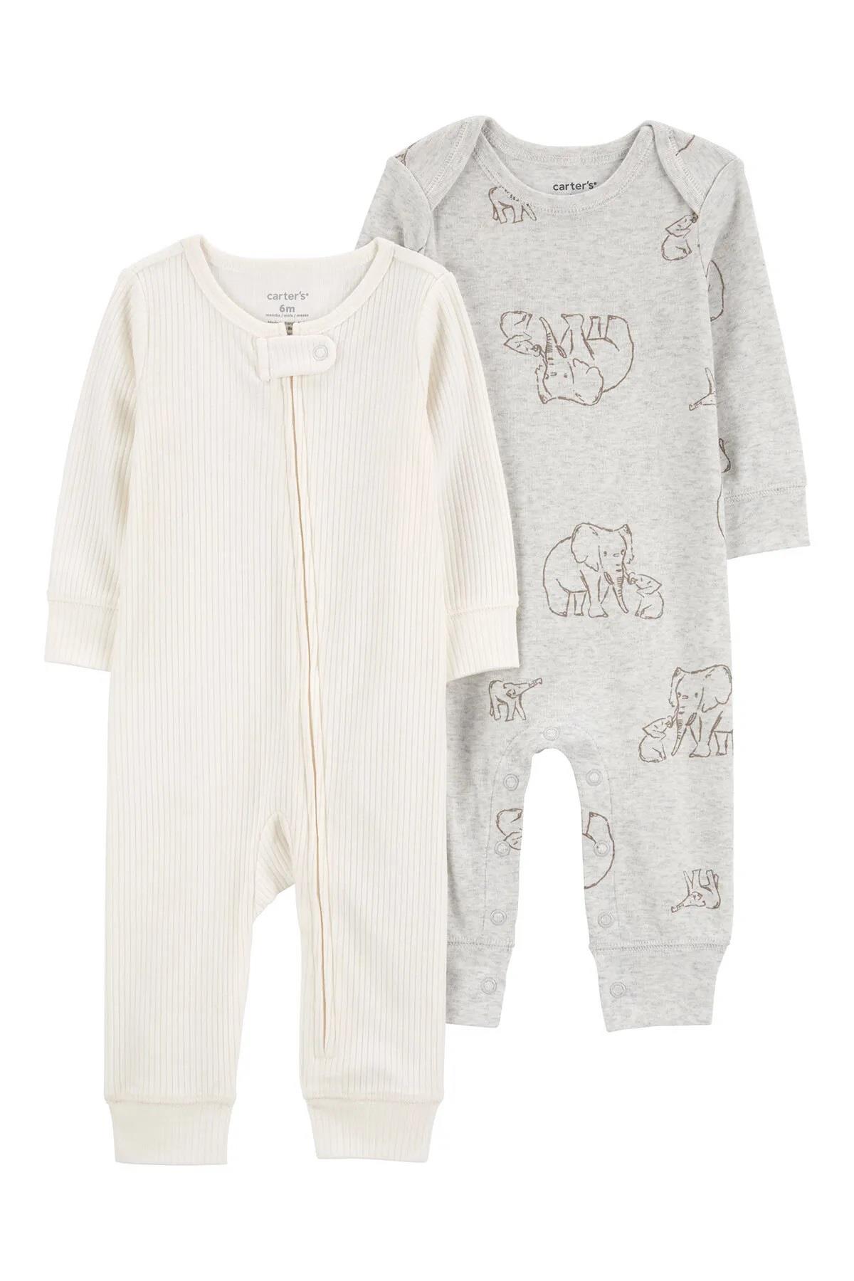 Carter's Bebek Uzun Kollu Tulum Set 2'li Paket