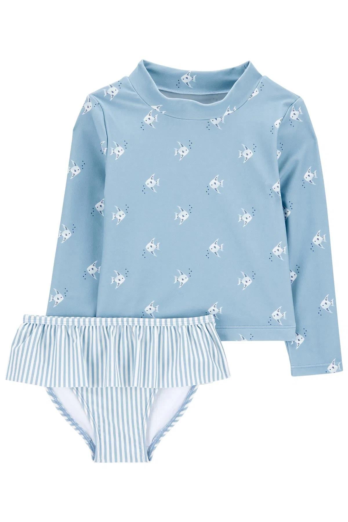 Carter's Küçük Kız Çocuk Güneş Koruyucu Mayo Set