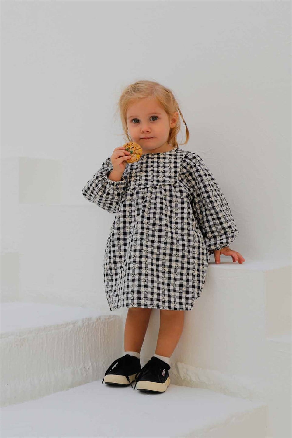 Çiçek Nakışlı Emily Elbise