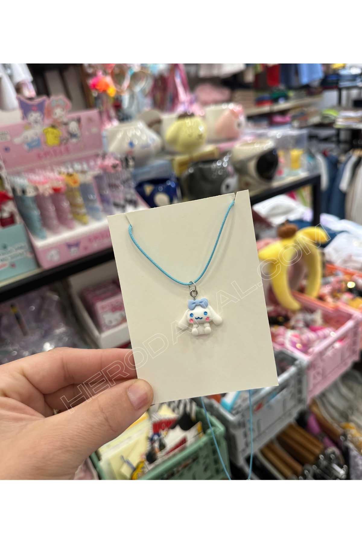 Cinnamoroll Aksesuarlı - Sanrio İp Kolye - Model 3